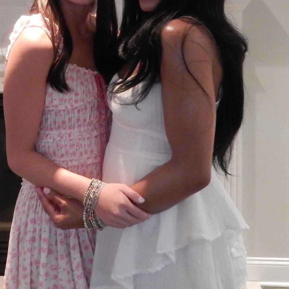 Altar'd State White Ruffle Dress